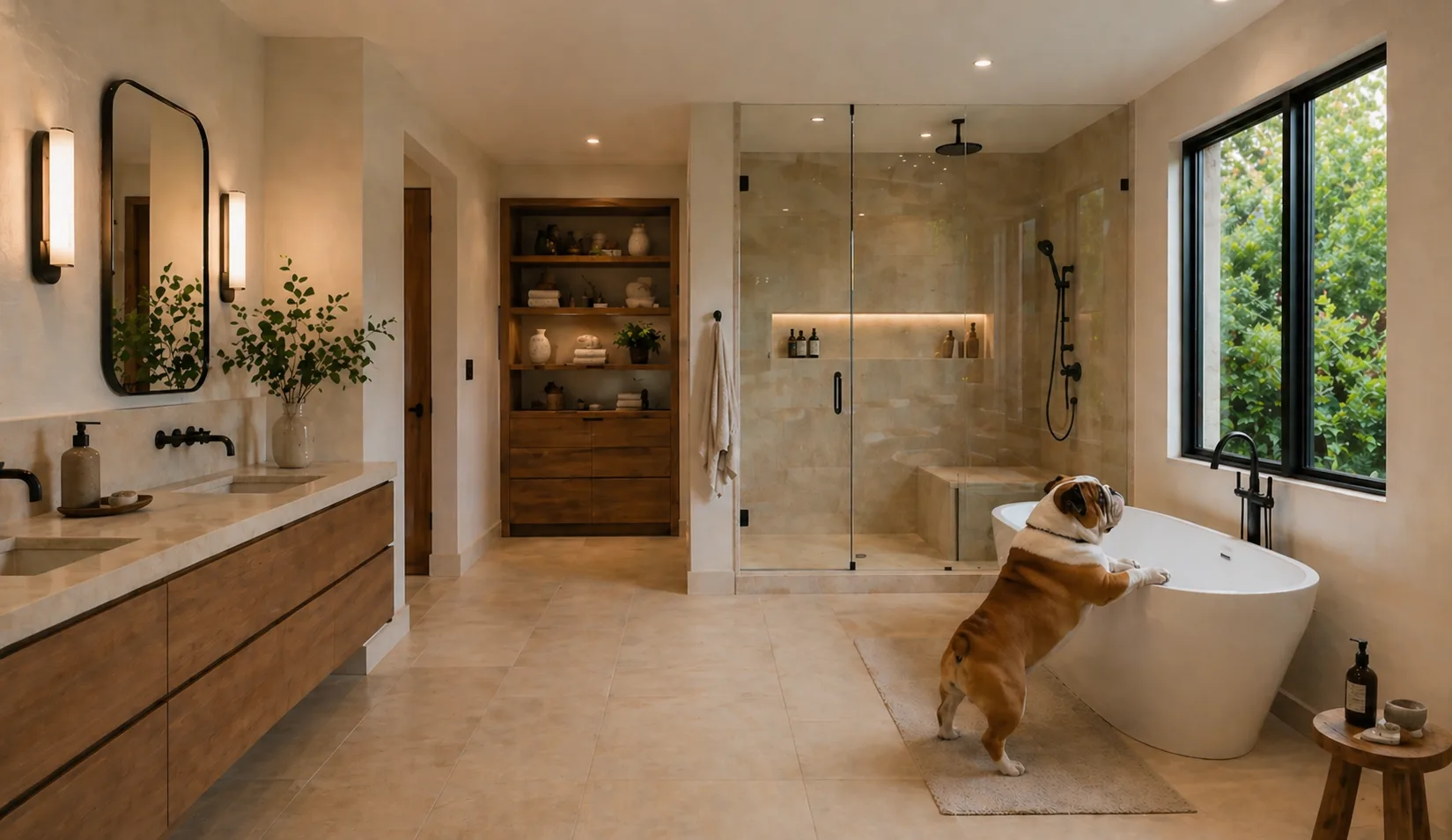 Modern bathroom remodel with quality tile and finishes